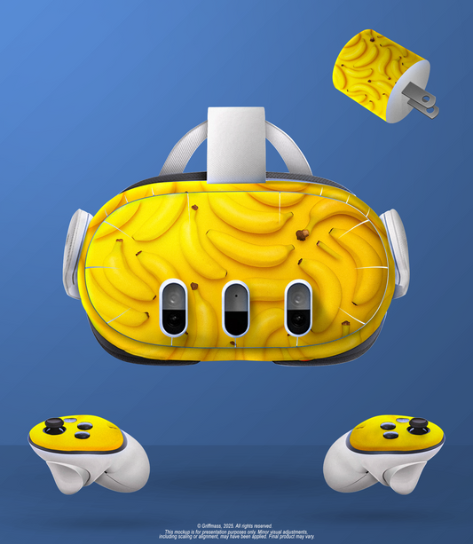 Banana Bomb Meta Quest 3 Sticker Kit